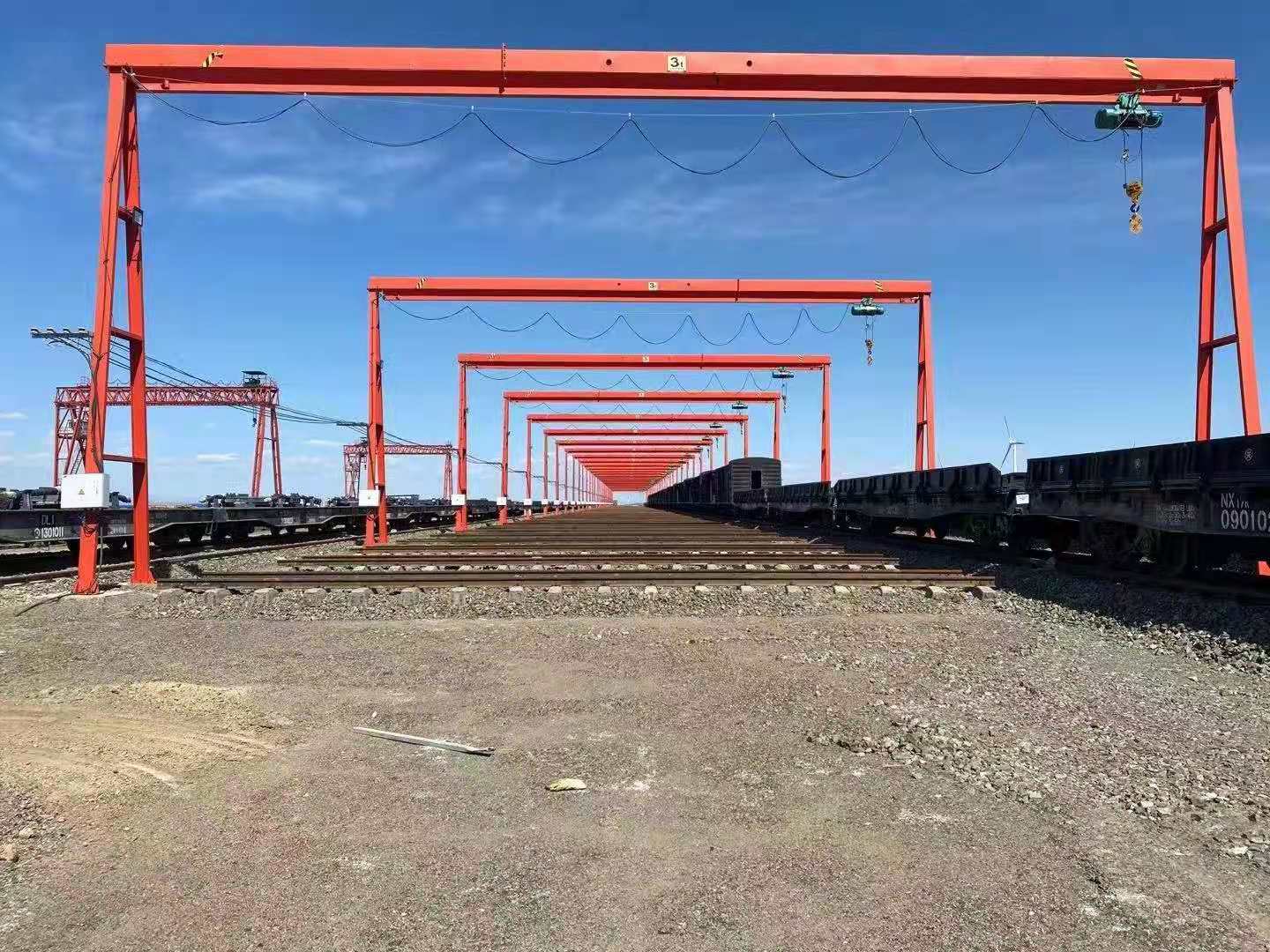 單梁10t龍門吊防撞設(shè)施必要性，單梁10t龍門吊滑輪安全檢查維護(hù)